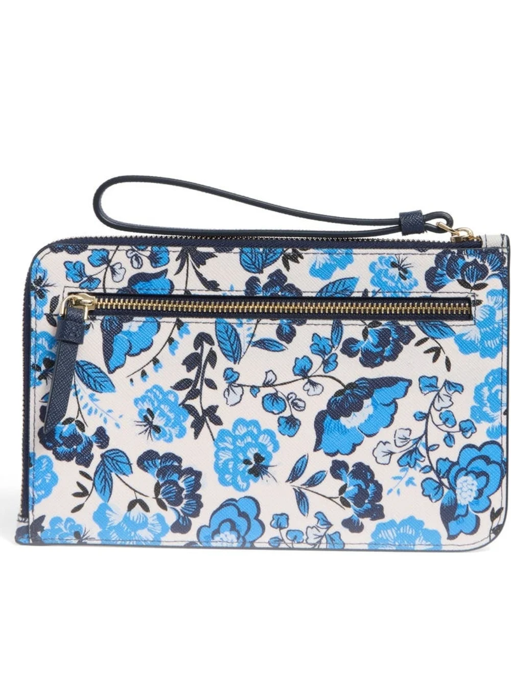 Kate Spade Cameron Vase Floral Blue Multicolor Wristlet, NWT